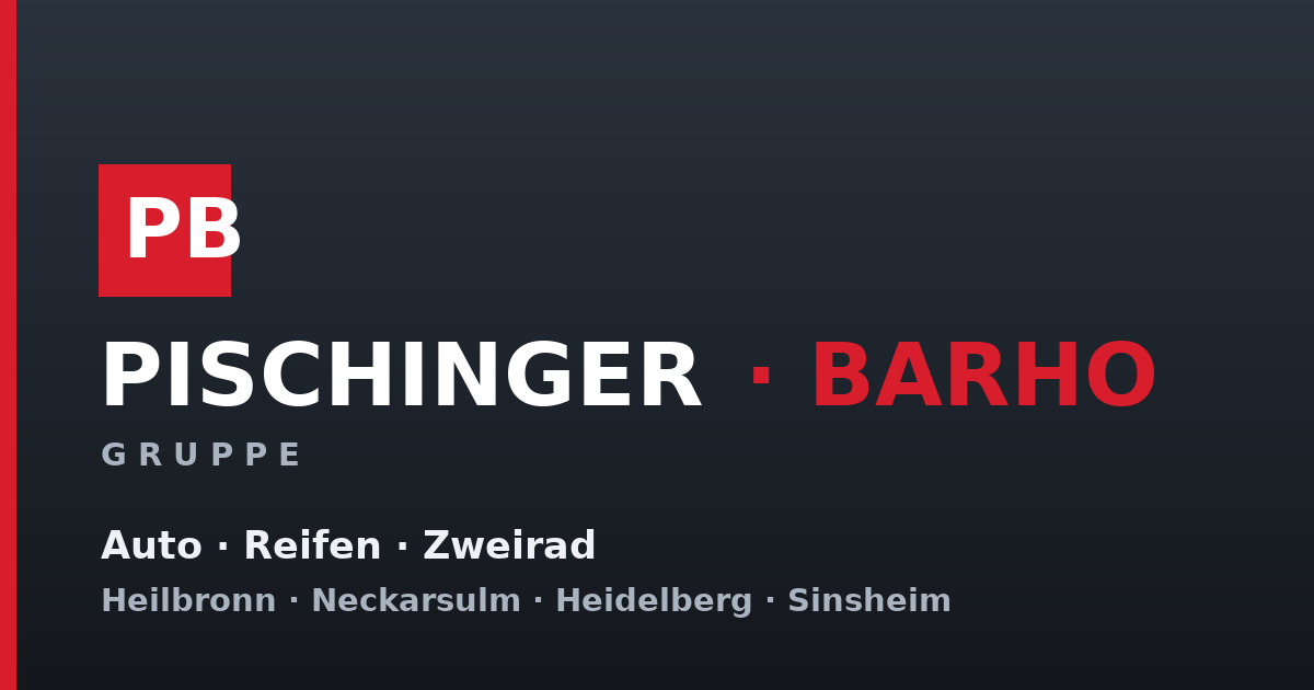 Pischinger-Barho Gruppe · Auto, Reifen & Zweirad in der Region